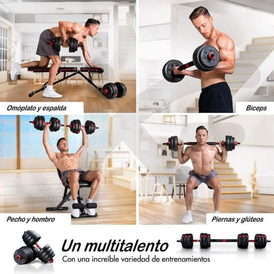 Mancuernas ajustables de 20 kg(2 en 1)